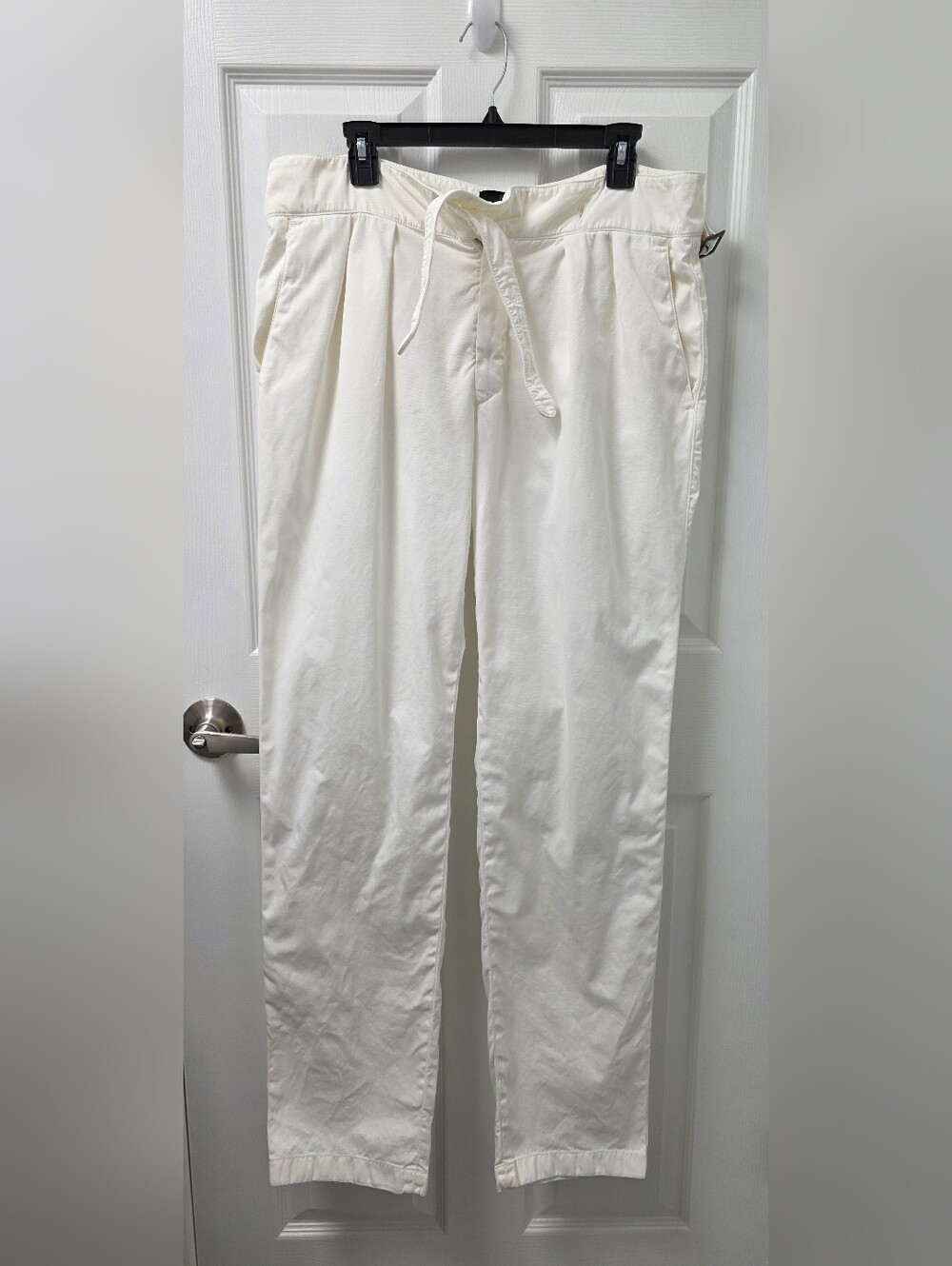 RUBINACCI NAPOLI The RAKE Manny White Cotton Pants Trouser 36 X 34, 50 EU Buckle